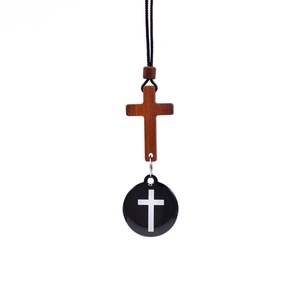Cruces NFC para Espejo Retrovisor de Coche con Versículo Bíblico y Logotipo Personalizado GSC, Cruces Cristianas NFC para Espejo de Coche - Product Image 1