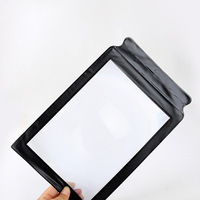 BIJIA 3X Grossissement PVC Feuille Loupe Pleine Page Lentille Fresnel Lentille Convexe Personnalisable OEM Support