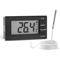 Termómetro Digital para Horno con Alarma de Temperatura para Freidora de Aire, Horno, Parrilla y Ahumador, -50°C ° C-300 ° C