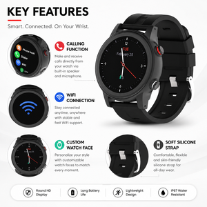 Montre connectée pour personnes âgées avec bouton SOS 4G / appel d'urgence SOS / alerte d'urgence et fonctions de suivi de <span class=keywords><strong>santé</strong></span>, API ouverte - Product Image 2