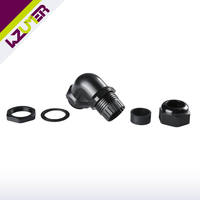 WZUMER IP68 Plastique PG9 PG16 Type de filetage Étanche Coude à 90 degrés Presse-étoupes en nylon PG11 20mm