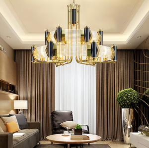 Lustres au design personnalisé, restaurant, style moderne nordique, <span class=keywords><strong>globe</strong></span> en <span class=keywords><strong>verre</strong></span> et métal, luminaire suspendu <span class=keywords><strong>pour</strong></span> hall d'hôtel - Product Image 1