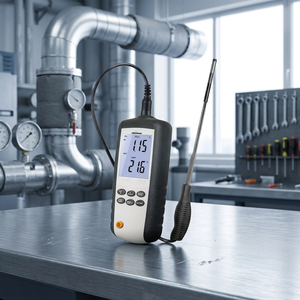 Anémomètre portatif Lubo DT-3880, mesure de la vitesse du vent et de la température, analyseur de débit d'air industriel, alimenté par batterie rechargeable - Product Image 3