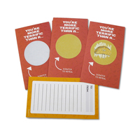 Cartes à gratter personnalisées en PVC avec impression couleur intégrale, pour loterie et réductions