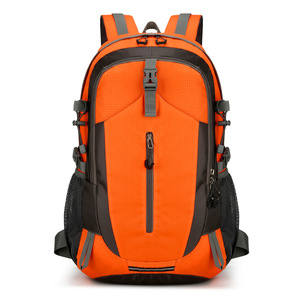 Sac à dos unisexe grande capacité pour l'extérieur, nouveau modèle transfrontalier, fermeture éclair, tissu Oxford imperméable, motif lettres, randonnée, polyester - Product Image 1