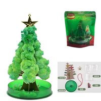 Arbre en papier fleur arbre de noël arrosage magique croissance arbre de cristal magique créatif jouet pour enfants cadeau de noël
