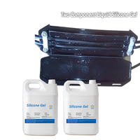 Mastic électronique liquide IP68 transparent, gel diélectrique bicomposant, silicone liquide souple pour construction électrique