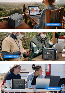 Station d'alimentation solaire 300W, stations d'alimentation portables pour le camping en plein air, générateur solaire pour téléphone, ordinateur portable, tablettes - Product Image 6