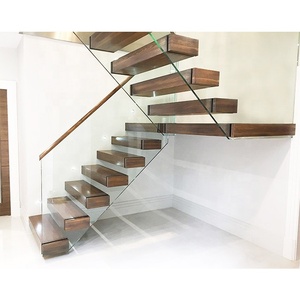 Bậc Thang Gạch Ốp Lát Đá Cẩm Thạch Đương Đại Chống Trượt Bậc Thang Bằng Gỗ Cứng Cầu Thang Trong Nhà Tiết Kiệm Không Gian Nổi - Product Image 6