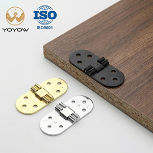 Charnière à rabat à 180 degrés en alliage de zinc, charnière dissimulée pour table pliante, armoire, porte de placard, maison, bureau, cuisine - Product Image 1