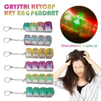 Wholesale Durable Keychain and Lightweight Keychain Luminous Keycap Keychain Toy Fidget for Anxiety Relief Gift Supply