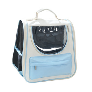 Pet <b>Backpack</b> Oxford Breathable Blue 36x34x25 For <b>Cats</b> Dogs Travel Carrier - Product Image 5