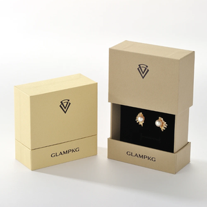 Custom Logo Luxury Square Paper Universal Jewelry Packaging <b>Box</b> Sliding <b>Gift</b> <b>Box</b> Ring Necklace <b>Earrings</b> Personalized OEM ODM - Product Image 3