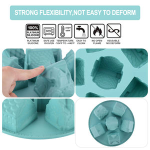 แม่พิมพ์ซิลิโคนสำหรับทำเค้กขนมปังขิงในเทศกาลคริสต์มาสสำหรับทำขนมปังกรอบบราวนี่ขนมช็อกโกแลตขนมปังกัมมี่ - Product Image 5