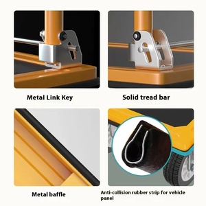 300kg गोदाम पोर्टेबल सामान ले जाने वाले सामान ले जाने के लिए मोबाइल छोटे ट्रक फ्लैट गोदाम ट्रॉली - Product Image 2