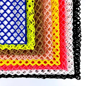 Hot sale mesh fabric OEM 100% Polyester diamond shape big hole mesh fabric for dress fishnet stockings wholesales mesh fabric