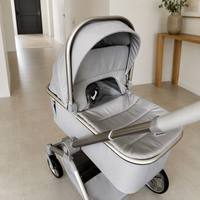 Poussette de luxe 2-en-1 Ningbo YouBei High Landscape pour bébé - Avec poignée réversible, châssis pliable et absorption des chocs