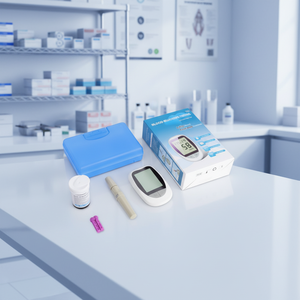 Высококачественный цифровой умный глюкометр с сертификатом CE, модель для домашнего использования, медицинский прибор с электропитанием для измерения уровня сахара в крови - Product Image 3