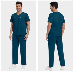 Pantalones Médicos Unisex Personalizados Más Vendidos, Pantalones de Trabajo <span class=keywords><strong>Modernos</strong></span> de Pierna Recta para <span class=keywords><strong>Hombre</strong></span>, Uniformes de Enfermería Elásticos al por Mayor - Product Image 6