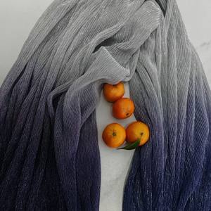 Fabrika Glitter metalik kumaş kırışıklıklar dantel pileli tül Mesh Spandex kumaş degrade parlak tül kumaş afrika elbise için - Product Image 6