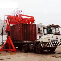 Machine d'inclinaison de conteneur robuste 30 35 40 45 50 tonnes 20 pieds 40 pieds, chariot élévateur, grue, rotation, retournement ISO