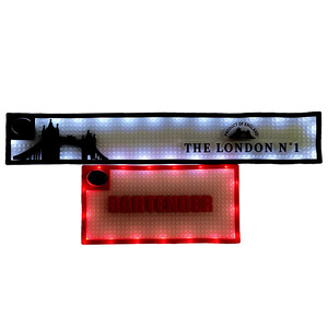 Tapis de bar en PVC personnalisés, tapis de bar promotionnels à LED, tapis en caoutchouc pour boissons alcoolisées pour les marques d'alcool - Product Image 6