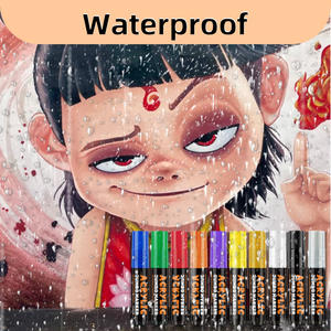 Pennarelli <span class=keywords><strong>Jumbo</strong></span> in Acrilico Personalizzati Aiye Factory per Graffiti su Muri Esterni, Pittura Gigante POP Impermeabile, Pennarelli Argento <span class=keywords><strong>Jumbo</strong></span> da 15MM - Product Image 4