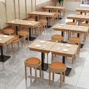 Muebles de Restaurante Comerciales Duraderos al por Mayor, OEM ODM, Muebles Modulares para <span class=keywords><strong>Bar</strong></span>, Cafetería, Catering, Juego de Sillas y Mesa de Comedor - Product Image 4