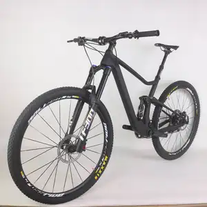 SERAPH bisikleti karbon bisiklet 29er süspansiyon dağ komple bisiklet karbon çerçeve XC MTB SLX M7100 groupset 12 hız bisiklet FM027