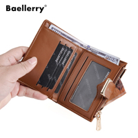 Dompet Kulit Baellerry Custom dengan Banyak Slot Kartu, Billeteras Para Mujer, Dompet Wanita, Tempat Kartu Kredit