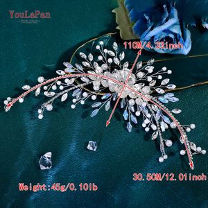 ยูลาปันเครื่องประดับศีรษะเจ้าสาวงานแต่งงาน ที่คาด<span class=keywords><strong>ผม</strong></span>ดอกไม้โลหะผสมเงางาม เครื่องประดับศีรษะผู้หญิง แฟชั่นทำมือ สำหรับงานเลี้ยง งานปาร์ตี้ อุปกรณ์เสริม<span class=keywords><strong>ผม</strong></span> HP934 - Product Image 6