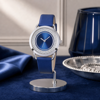 Montre à quartz pour femme, bracelet en cuir véritable, boîtier en alliage, mouvement à quartz chinois, montre-bracelet élégante pour femme