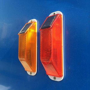 Luce <span class=keywords><strong>di</strong></span> Segnalazione Stradale Solare ad Alta Luminosità, Facile da Installare, Luce Notturna per Guardrail - Product Image 1