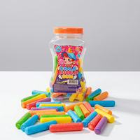 Super Mint Cool Chewing Gum Mixed Fruity Flavor Novelty Chalk Shaped Bubble Multi-Colored Sugar Kids Snacks Bulk Supply OEM