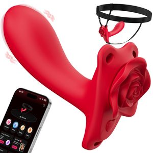 Vibratore Indossabile con Controllo APP, Dildo Vibrante Senza Mani, Stimolatore Clitorideo e del Punto G per Donne, Giocattolo Sessuale - Product Image 6