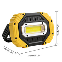 Lampe de travail LED portable rechargeable, projecteur avec charge Type-C, fixation magnétique pour atelier, garage, urgence
