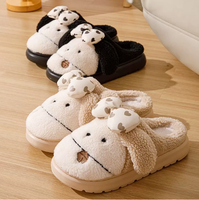 Produit très vendu Pantoufles mignonnes Pantoufles avec animaux pour enfants Pantoufles en peluche pour la famille