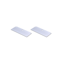 Profilé en aluminium anodisé pour éclairage linéaire LED encastré au plafond, série 6000, 80*30mm, carré
