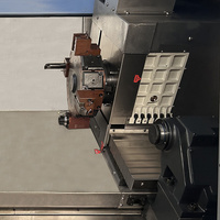 TCK52DY Tour CNC à lit horizontal incliné, axe Y à broche unique, 4200 tr/min, 12 stations, tourelle électrique BMT55, voyage en Y de 50mm