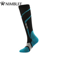 Chaussettes de compression élastiques longues pour le sport, la course et les infirmières, protection genou et jambe, collection été-printemps transfrontalière