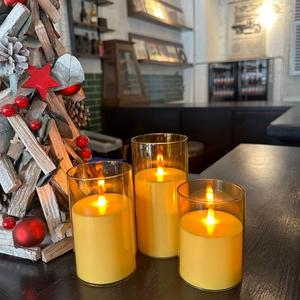 شمعة <span class=keywords><strong>LED</strong></span> عمودية مع تحكم عن بعد، لهب أصفر، غطاء أكريليك، بدون لهب حقيقي، موفرة للطاقة، لتزيين المنزل وأعياد الميلاد - Product Image 6