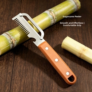 Pelador <span class=keywords><strong>de</strong></span> verduras 3 en 1 <span class=keywords><strong>de</strong></span> acero inoxidable con mango <span class=keywords><strong>de</strong></span> madera, abridor <span class=keywords><strong>de</strong></span> botellas, cortador <span class=keywords><strong>de</strong></span> verduras, rebanador <span class=keywords><strong>de</strong></span> cebolla - Product Image 3