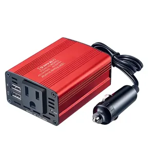 150W Power Inverter DC 12V para AC 110V 220V Converter 3.1A Dual USB Car Charger