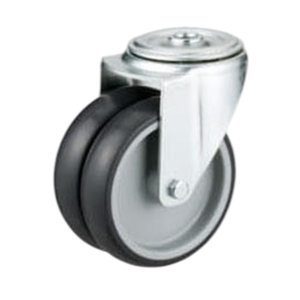Nouveau produit : Roulettes industrielles à double roue pivotantes avec frein, prix compétitif, pour équipement industriel - Product Image 4