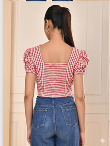 Blusa Elegante Asimétrica con Estampado Floral para Mujer, Ligera y Cómoda, Top Informal de Verano para Picnic o Fiesta - Product Image 3