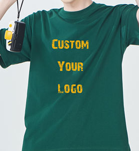 Venta al por mayor de alta calidad liso personalizado camiseta 220gsm algodón manga impresión peso pesado camiseta en blanco de gran tamaño camiseta para hombres - Product Image 3