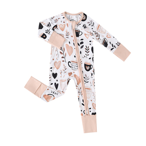 Pijama <span class=keywords><strong>de</strong></span> Bambú <span class=keywords><strong>de</strong></span> Alta Calidad para Bebé, Mameluco <span class=keywords><strong>de</strong></span> Bambú, Mono para Bebé, Listo para Enviar, Mono con Cierre para Niñas, Pijama Enterizo para Niños - Product Image 3