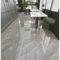 Carreaux de marbre 600x1200mm, carreaux émaillés pleine masse, gris foncé, gris clair, blanc, brillant, poli, en porcelaine, pour murs et sols de salle de bain