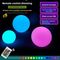 Vente en gros d'usine, approvisionnement direct transfrontalier, lampe boule LED lumineuse, télécommande, performance scénique colorée, décoration de mariage