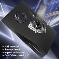 Coque de remplacement noire pour console PS5 avec grille de refroidissement, compatible édition disque et numérique, modèle TP5-0563, moule exclusif
